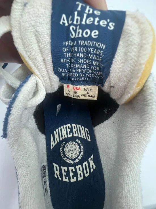 Anine Bing x Reebok Classic Nylon Shoes sneakers blue retro sz 37.5 Men 6 W 7.5 - Picture 10 of 11